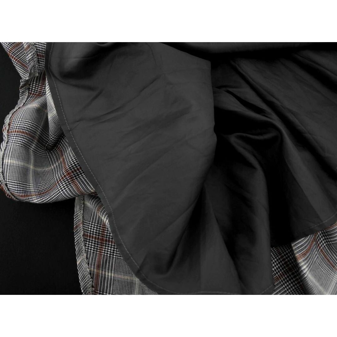ROYAL PARTY(ロイヤルパーティー)のROYAL PARTY ロイヤルパーティー グレンチェック アシンメトリー スカート sizeF/白ｘ黒 ■■ レディース レディースのスカート(ロングスカート)の商品写真