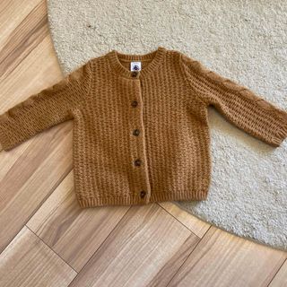 プチバトー(PETIT BATEAU)のプチバトー　ニットカーディガン　18m(カーディガン/ボレロ)