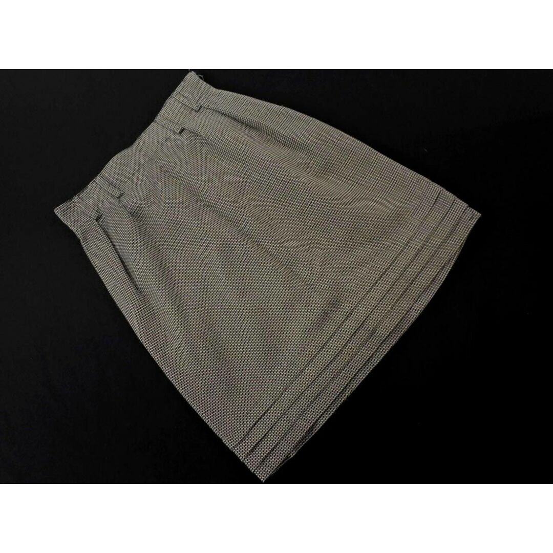 UNITED ARROWS(ユナイテッドアローズ)のUNITED ARROWS ユナイテッドアローズ Aライン 台形 スカート size38/白ｘ黒 ■◇ レディース レディースのスカート(ミニスカート)の商品写真