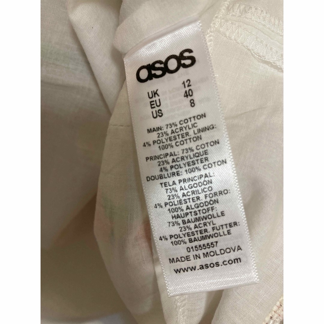 asos(エイソス)の未使用品ASOS 花柄ミニワンピース レディースのワンピース(ミニワンピース)の商品写真