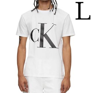 カルバンクライン(Calvin Klein)のCalvin Klein カルバンクライン Tシャツ メンズ L ホワイト 白(Tシャツ/カットソー(半袖/袖なし))