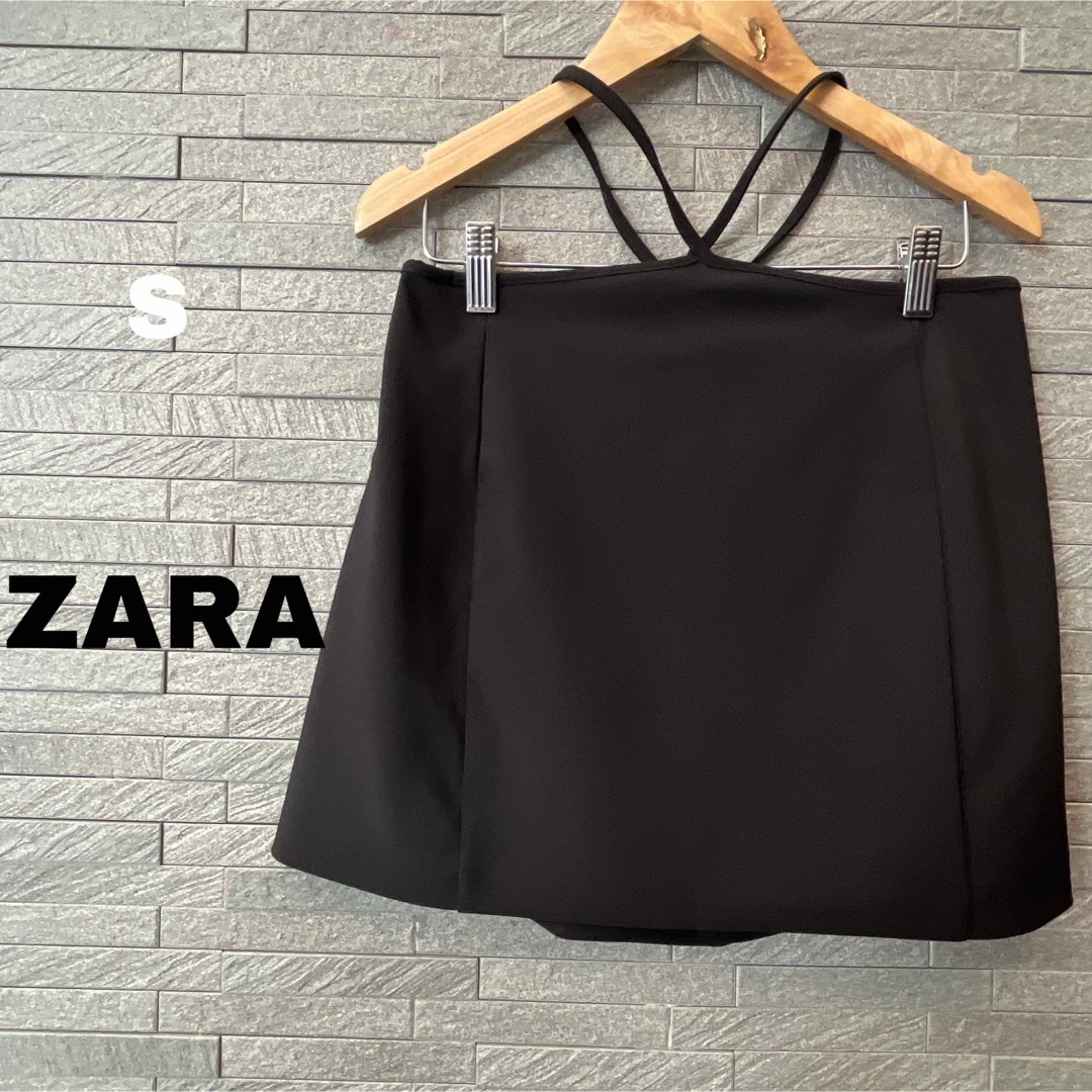 ZARA(ザラ)のザラ ZARA トップス ホルターネック キャミソール インナー ブラック 春 レディースのトップス(キャミソール)の商品写真