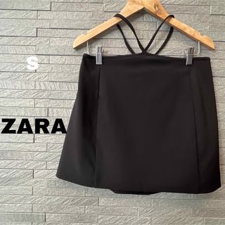 ザラ(ZARA)のザラ ZARA トップス ホルターネック キャミソール インナー ブラック 春(キャミソール)