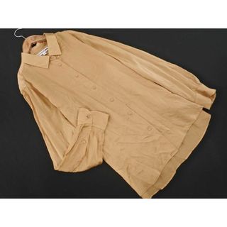 ユニクロ(UNIQLO)のユニクロ イネス・ド・ラ・フレサンジュ シルク100% シャツ sizeL/ベージュ ■◇ レディース(シャツ/ブラウス(長袖/七分))