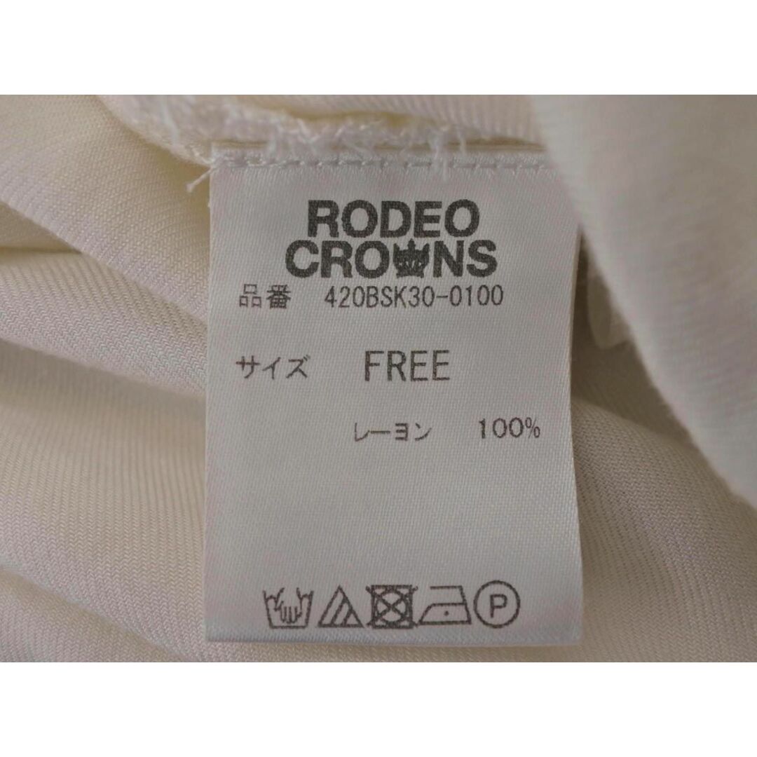 RODEO CROWNS(ロデオクラウンズ)のRCWB ロデオクラウンズワイドボール ギャザー ブラウス シャツ sizeF/白 ■◇ レディース レディースのトップス(シャツ/ブラウス(長袖/七分))の商品写真