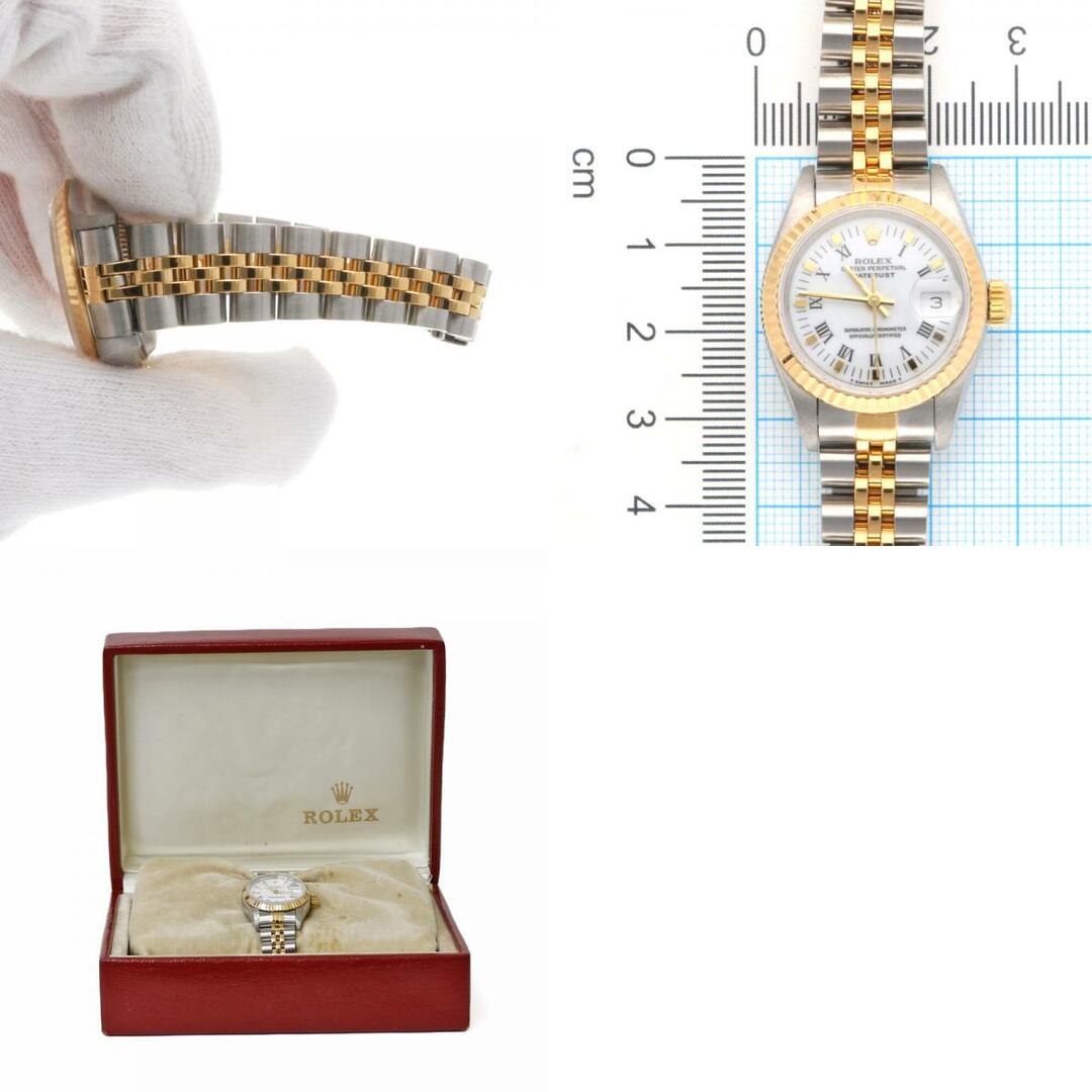 ROLEX(ロレックス)のロレックス デイトジャスト オイスターパーペチュアル 腕時計 時計 ステンレススチール 69173 自動巻き レディース 1年保証 ROLEX  中古 レディースのファッション小物(腕時計)の商品写真