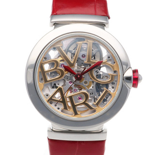 ブルガリ(BVLGARI)のブルガリ ルチェア スケルトン 腕時計 時計 ステンレススチール LU33S 自動巻き レディース 1年保証 BVLGARI  中古(腕時計)