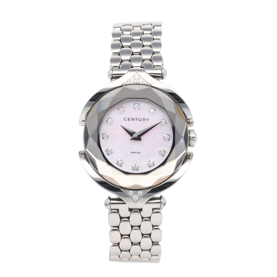 センチュリー アフィニティー 腕時計 時計 ステンレススチール クオーツ レディース 1年保証 CENTURY  中古 レディースのファッション小物(腕時計)の商品写真