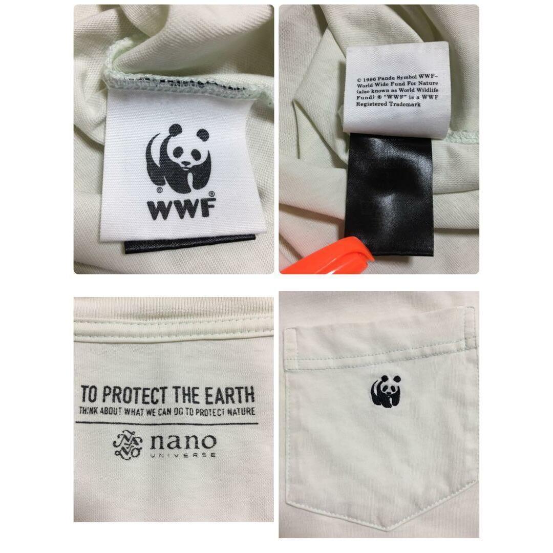 nano・universe(ナノユニバース)の【人気定番】ナノユニバース　WWF刺繍ロゴ入りTシャツ ビッグサイズ　H399 メンズのトップス(Tシャツ/カットソー(半袖/袖なし))の商品写真