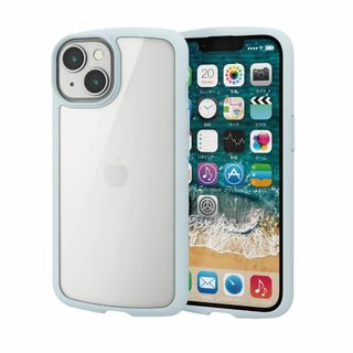 【色: ライトブルー】エレコム iPhone14 / iPhone13 ケース (その他)