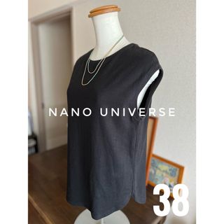 ナノユニバース(nano・universe)のナノユニバース　タンクトップ　ブラック　黒　シンプル　M(タンクトップ)