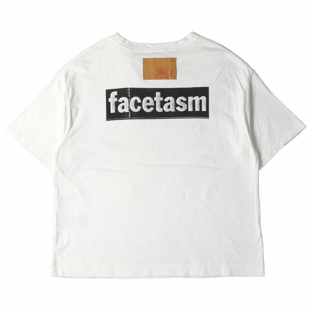 FACETASM(ファセッタズム)のFACETASM ファセッタズム Tシャツ サイズ:XL 20SS Levis リーバイス バックロゴ ヘビーウェイト クルーネック LOGO TEE YA-TEE-U19 ホワイト 白 トップス カットソー 半袖 【メンズ】【中古】 メンズのトップス(Tシャツ/カットソー(半袖/袖なし))の商品写真