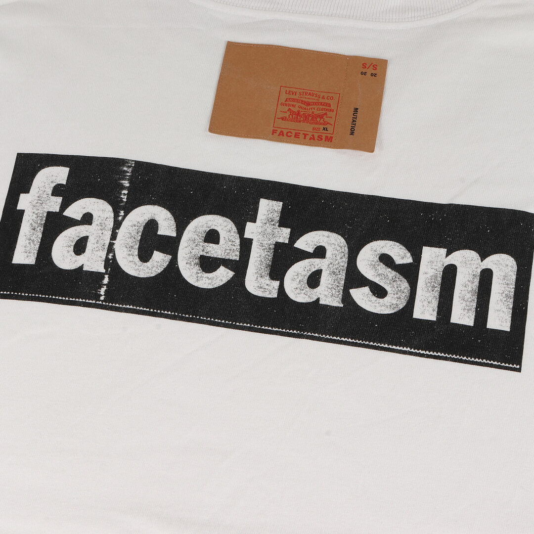 FACETASM(ファセッタズム)のFACETASM ファセッタズム Tシャツ サイズ:XL 20SS Levis リーバイス バックロゴ ヘビーウェイト クルーネック LOGO TEE YA-TEE-U19 ホワイト 白 トップス カットソー 半袖 【メンズ】【中古】 メンズのトップス(Tシャツ/カットソー(半袖/袖なし))の商品写真