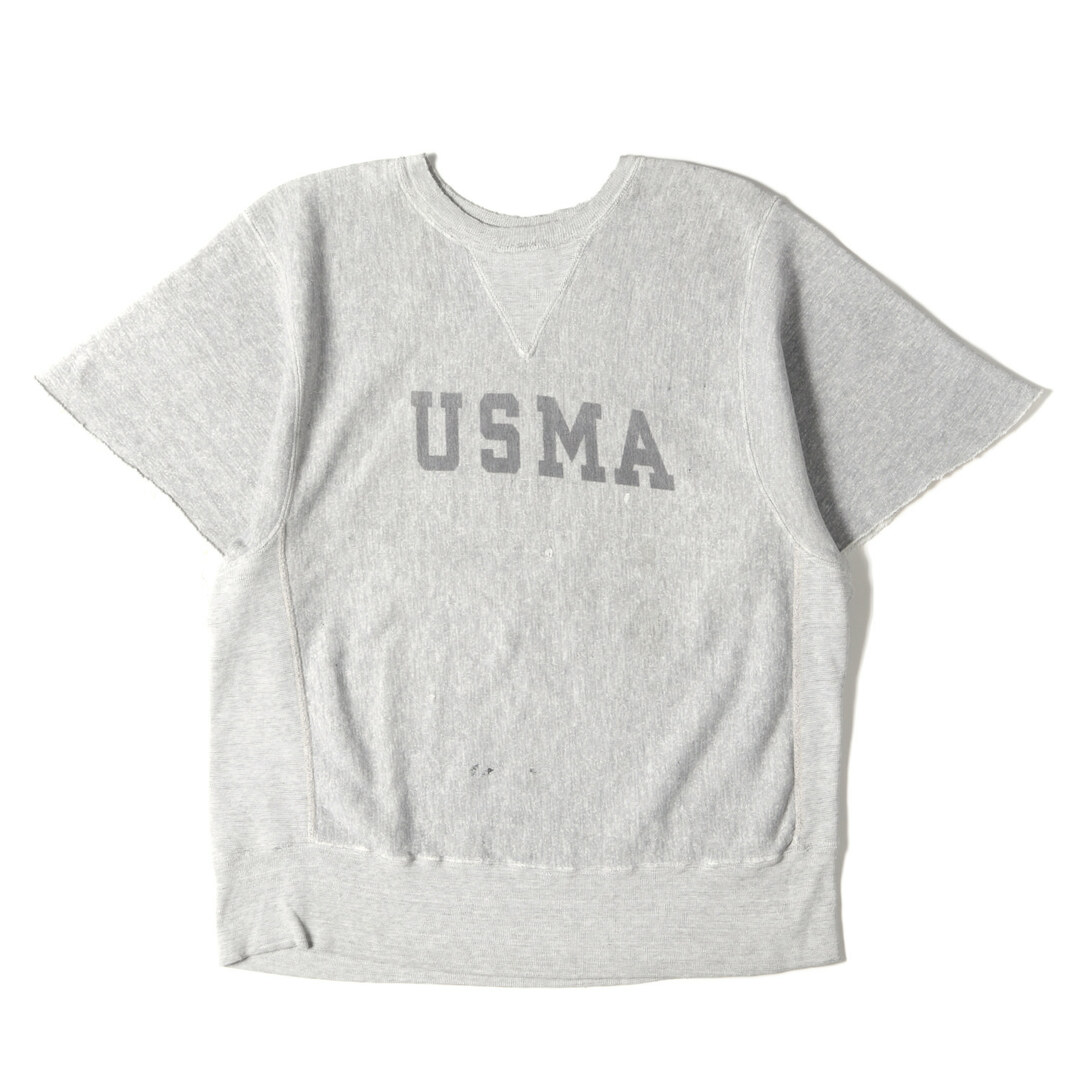 Champion vintage チャンピオン ヴィンテージ 48610 70s USMA 後期 単色タグ 前V リバースウィーブ スウェット ヘザーグレーL
