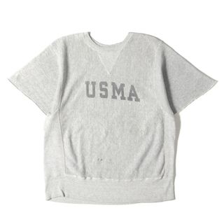 Champion vintage チャンピオン ヴィンテージ 48610 70s USMA 後期 単色タグ 前V リバースウィーブ スウェット ヘザーグレーL(スウェット)
