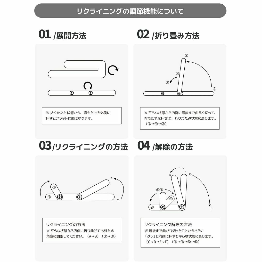 KyoDa 座椅子ソファー ひじ掛け付き クッション付き 折り畳み リクライニン インテリア/住まい/日用品の机/テーブル(その他)の商品写真