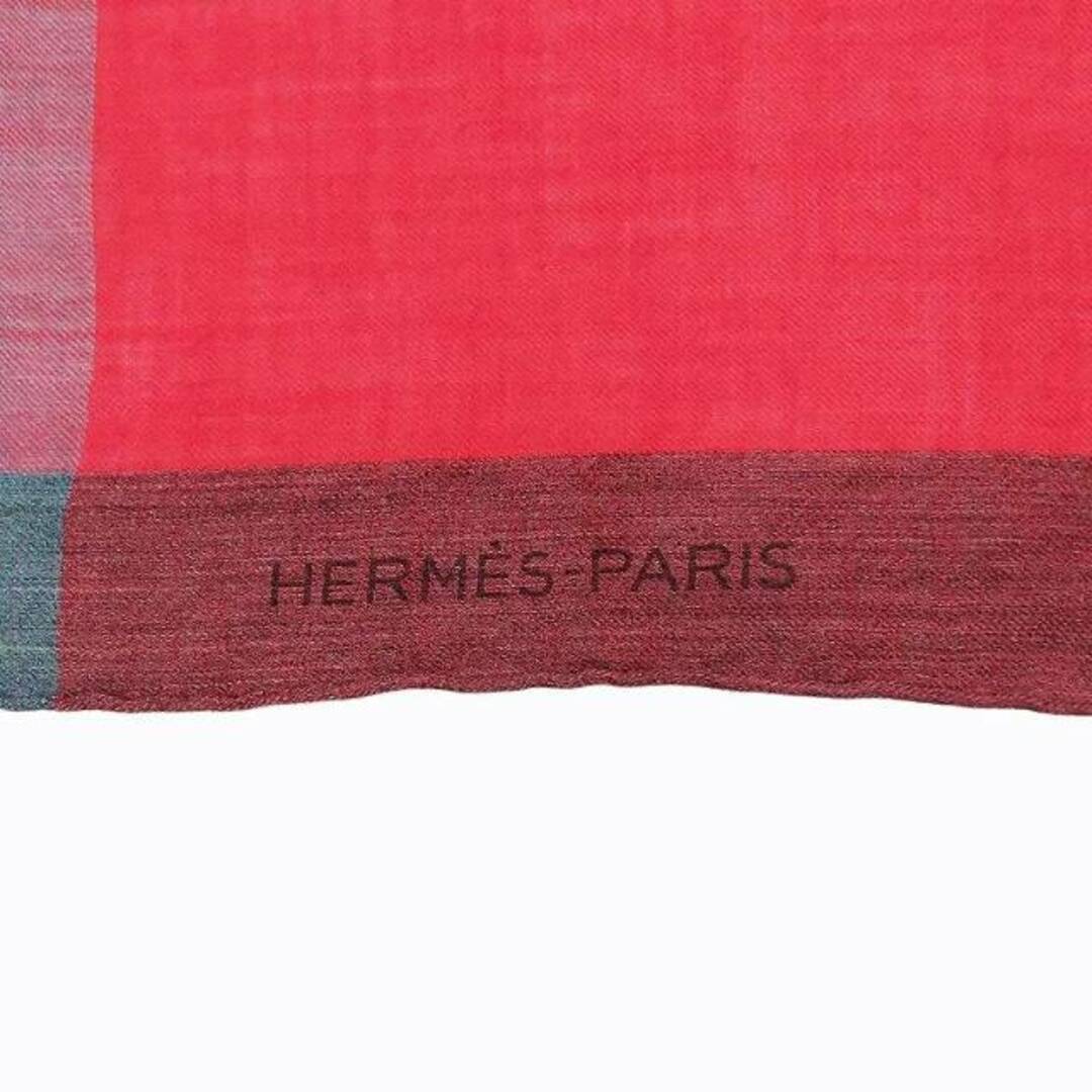 Hermes(エルメス)のエルメス HERMES 大判ストール ショール  カシミア 英国 イギリス製 レディースのファッション小物(ストール/パシュミナ)の商品写真