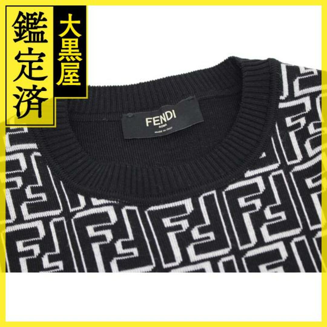 FENDI(フェンディ)のFENDI　ズッカ　セーター　メンズ48　ブラック／ホワイト　【200】 メンズのトップス(ニット/セーター)の商品写真