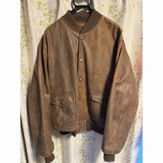 ダブルアールエル(RRL)のRRL キムタク レザーボンバージャケット comoli maatee&sons(レザージャケット)