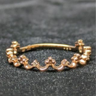 サマンサティアラ(Samantha Tiara)の827 サマンサティアラダイヤリングK10PGピンクゴールド0.02ct(リング(指輪))