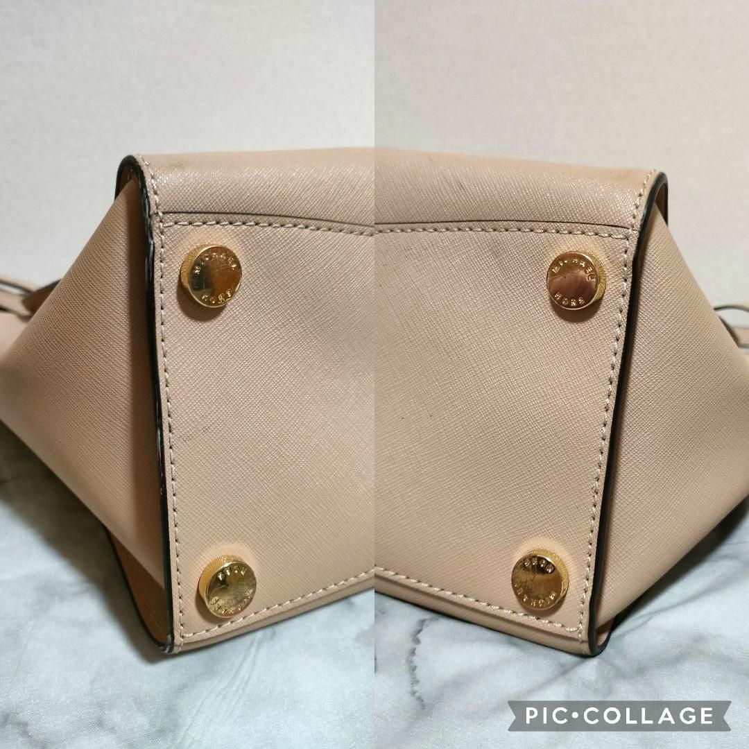 Michael Kors(マイケルコース)のマイケルコース　MK 2way ショルダーバッグ　レザー　ハンドバック　ベージュ レディースのバッグ(ハンドバッグ)の商品写真