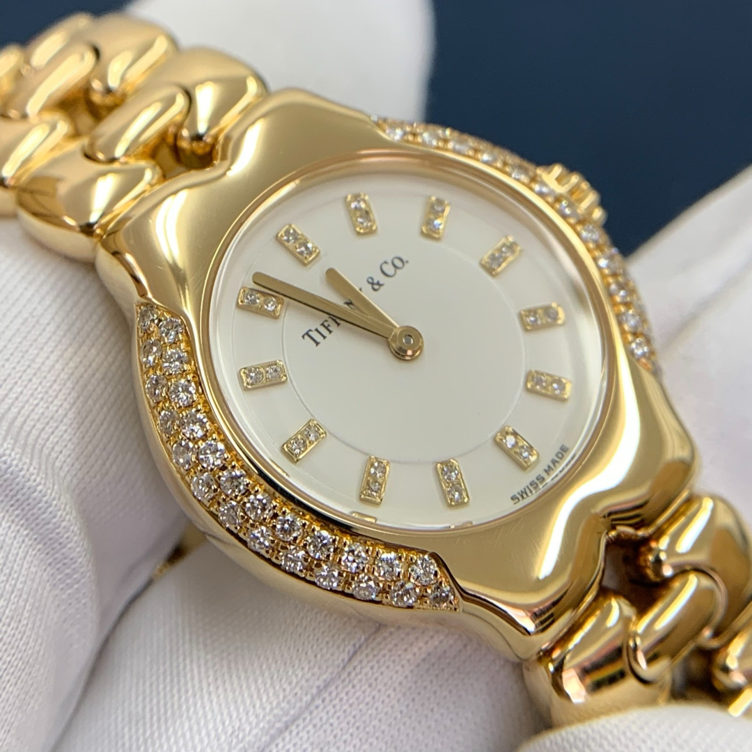 Tiffany & Co.(ティファニー)のティファニー　ティソロ L0133 クォーツ ダイヤモンド K18 時計 レディースのファッション小物(腕時計)の商品写真