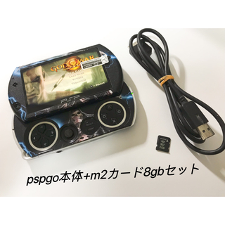 プレイステーションポータブル(PlayStation Portable)の送料込SONY PSP-N1001（PSPgo）+8gbカード(携帯用ゲーム機本体)