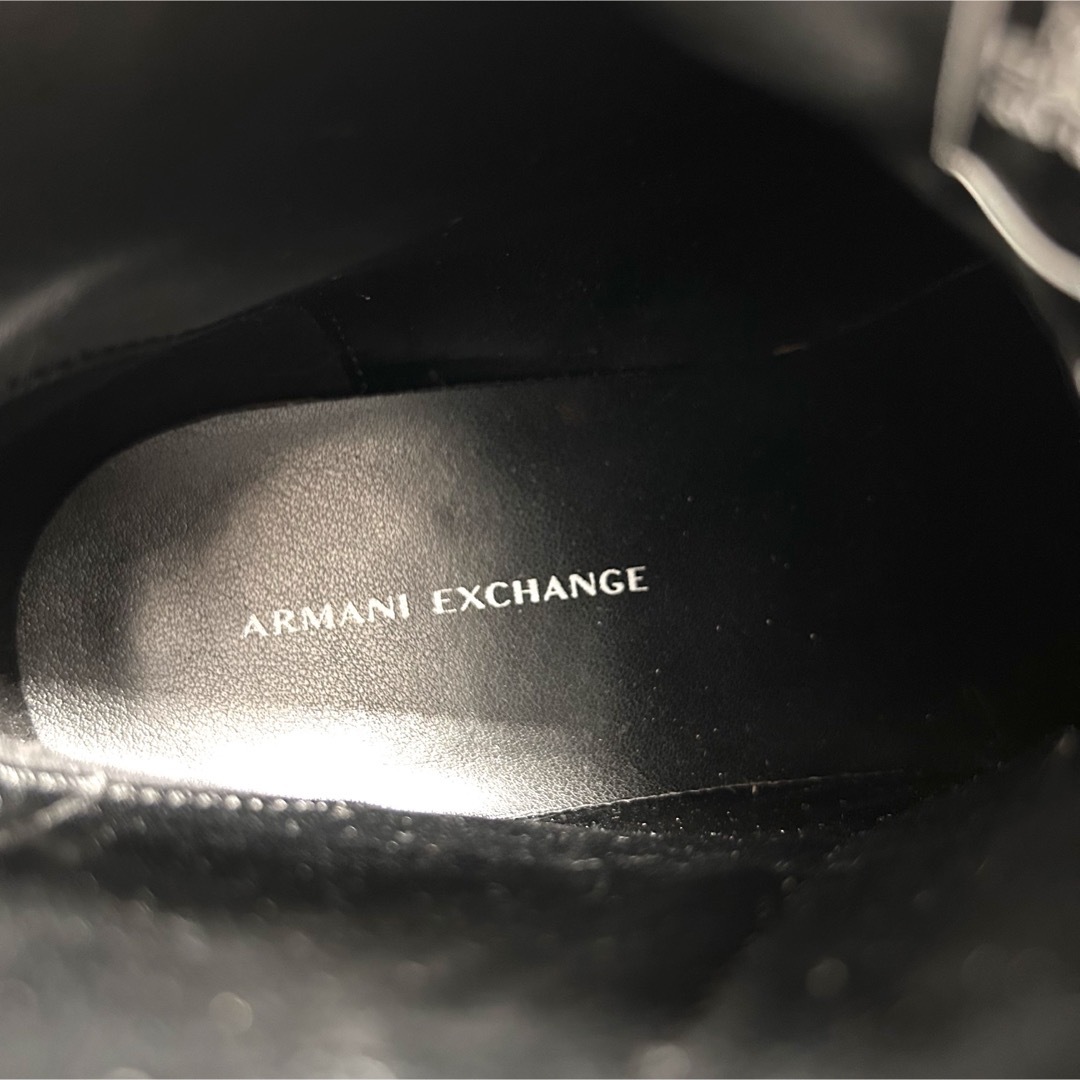 ARMANI EXCHANGE(アルマーニエクスチェンジ)の【高級】アルマーニエクスチェンジ　エナメルサイドジップ　レースアップブーツ レディースの靴/シューズ(ブーツ)の商品写真