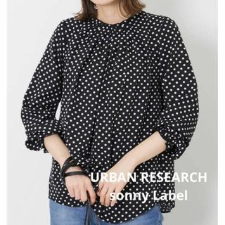 アーバンリサーチ(URBAN RESEARCH)の【未使用】URBAN RESEARCHドットネックギャザーブラウス(シャツ/ブラウス(長袖/七分))