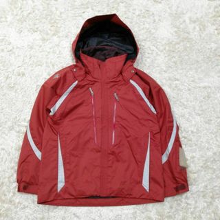 デサント(DESCENTE)のデサント　スキーウェア　スノボウェア　中綿入りライナー付き　レッド　メンズ　S(ウエア)