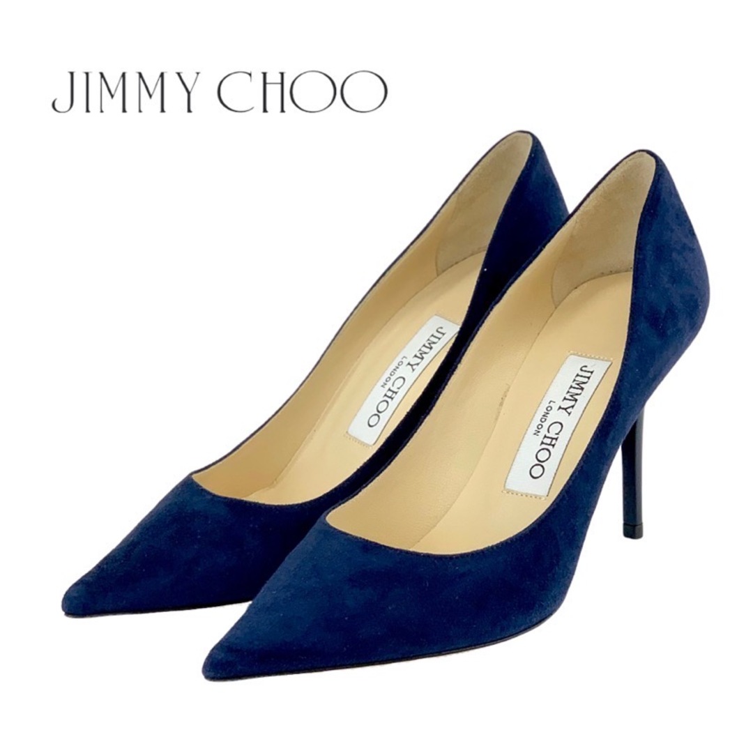 未使用 ジミーチュウ JIMMY CHOO パンプス 靴 シューズ スエード ネイビー | フリマアプリ ラクマ