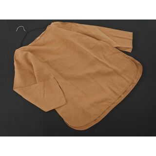 メーカーズシャツ鎌倉 リネン混 ボートネック ブラウス シャツ size38/ベージュ ■◇ レディース(シャツ/ブラウス(長袖/七分))