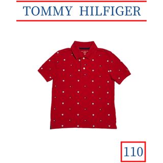 トミーヒルフィガー(TOMMY HILFIGER)の◆TOMMY HILFIGER/トミーヒルフィガー 総柄 ポロシャツ 110(Tシャツ/カットソー)