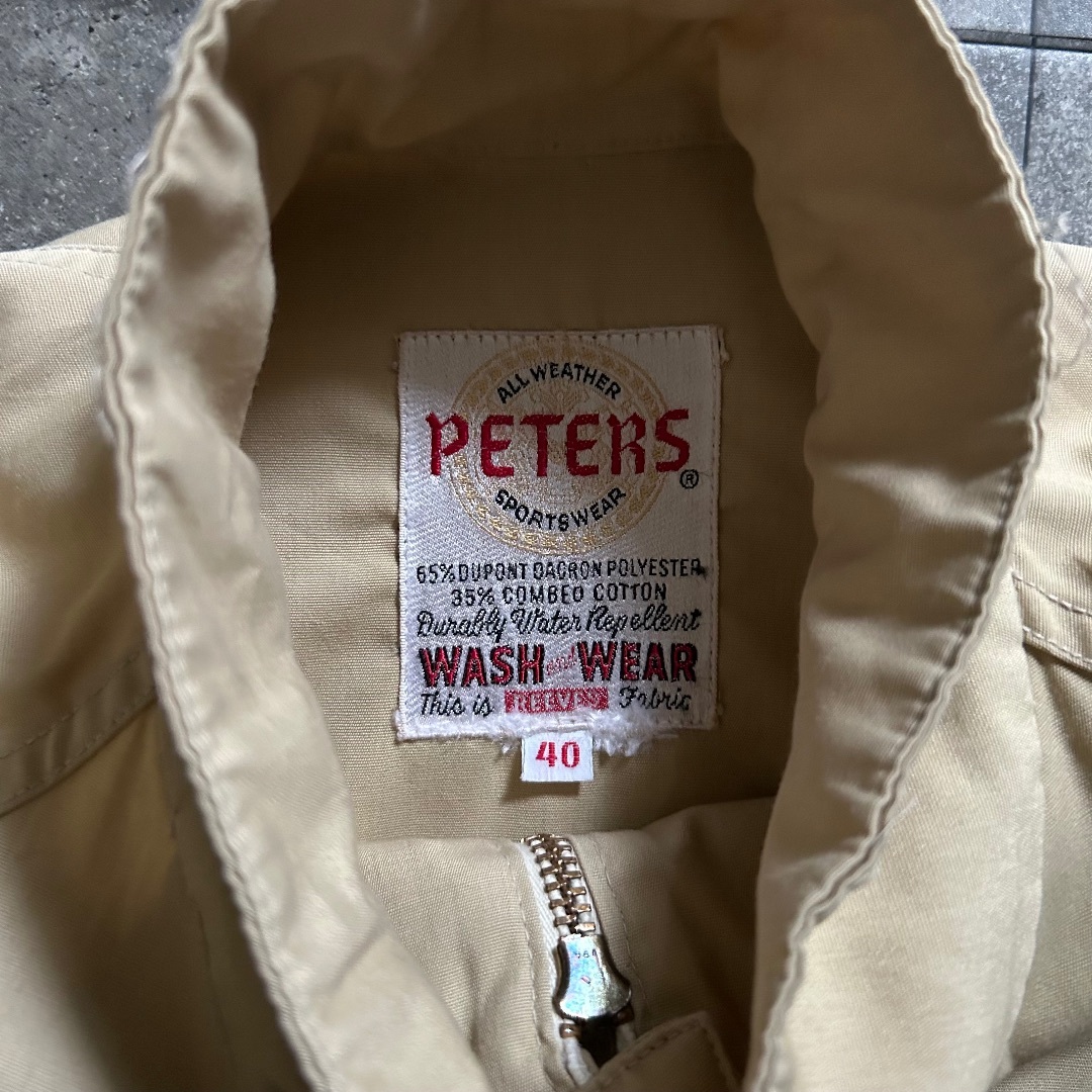 60s PETERS ピータース スウィングトップ/ブルゾン 40 棒タロン 60s PETERS ピータース スウィングトップ/ブルゾン 40 棒タロン