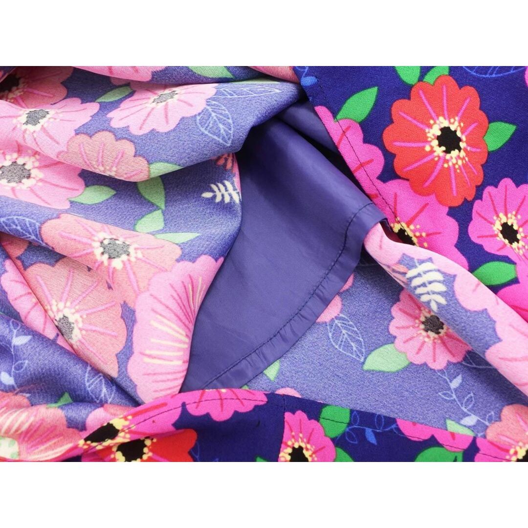 RODEO CROWNS(ロデオクラウンズ)のRODEO CROWNS ロデオクラウンズ 花柄 ロング スカート sizeF/紺 ■◇ レディース レディースのスカート(ロングスカート)の商品写真