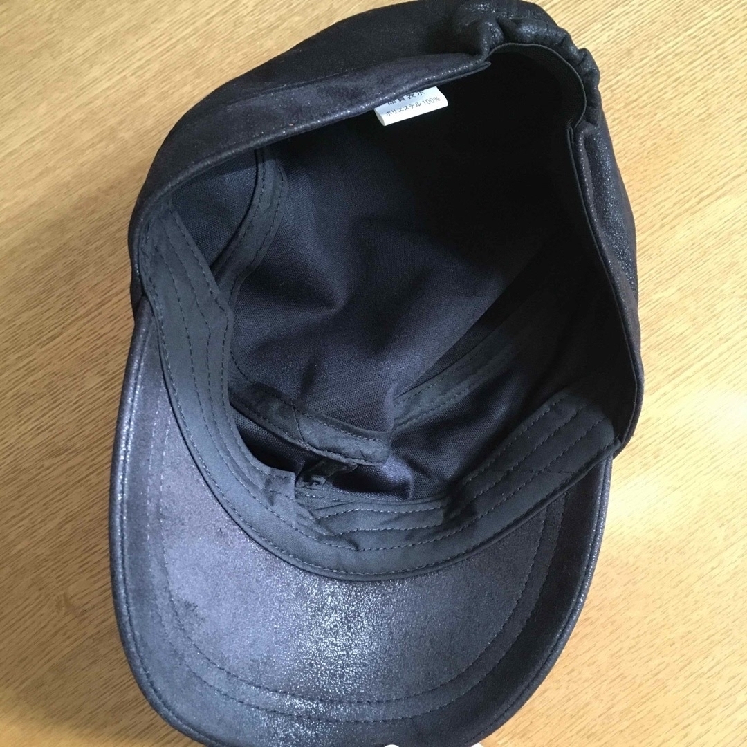 帽子 キャスケット ブラック レディースの帽子(キャスケット)の商品写真