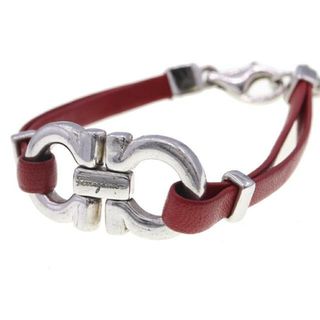 Ferragamo -  フェラガモ ブレスレット ダブルガンチーニ レッド 中古