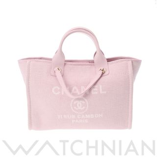 シャネル(CHANEL)の中古 シャネル CHANEL AS3257 ランダム品番 レディース トートバッグ ピンク /ゴールド金具 キャンバス(トートバッグ)