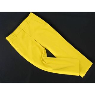 ザラ(ZARA)のZARA ザラ クロップド パンツ size34/黄 ■◇ レディース(クロップドパンツ)