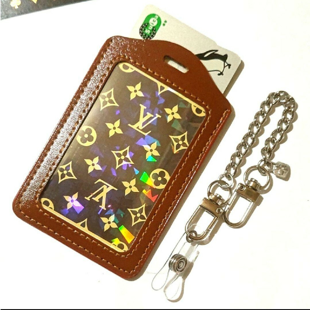 LOUIS VUITTON(ルイヴィトン)の希少♥♣LOUIS VUITTON♠♦モノグラムトランプ１枚　新品パスケース付⑧ メンズのファッション小物(名刺入れ/定期入れ)の商品写真