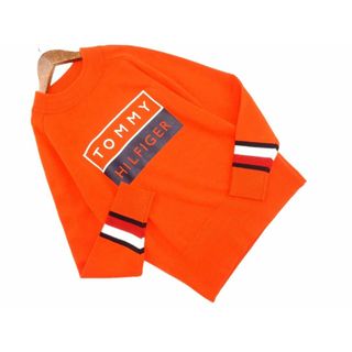 TOMMY HILFIGER - TOMMY HILFIGER トミーヒルフィガー GOLF ボックスロゴ ニット セーター sizeS/赤 ◇■ レディース