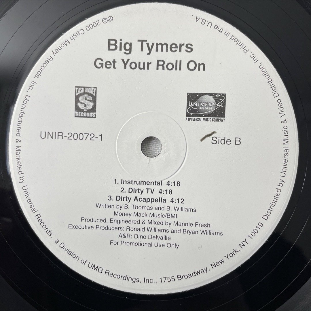 Big Tymers / Get Your Roll On【USプロモ】 エンタメ/ホビーのCD(ヒップホップ/ラップ)の商品写真