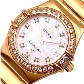 オメガ(OMEGA)の　オメガ OMEGA コンステレーション　ホワイトシェル 1160.75 K18ピンクゴールド レディース 腕時計(腕時計)
