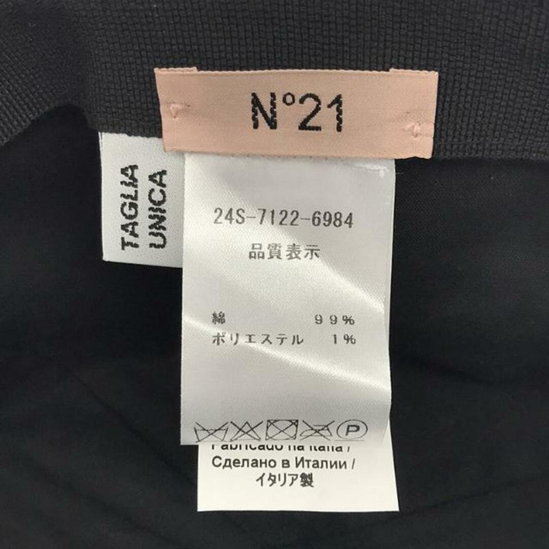 N°21(ヌメロヴェントゥーノ)の【美品】  N°21 / ヌメロヴェントゥーノ | ロゴキャップ | ブラック | レディース レディースの帽子(その他)の商品写真