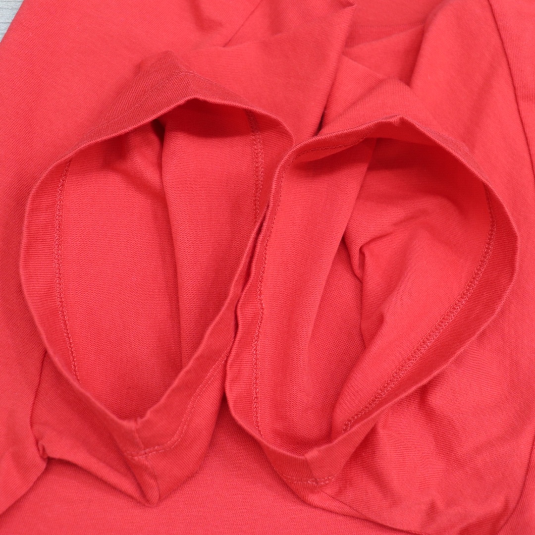 Gucci(グッチ)のIT9TOWL622SO グッチ Tシャツ 493117 GGロゴ プリント シェリーライン 半袖 赤 レッド クルーネック メンズ サイズ M メンズのトップス(Tシャツ/カットソー(半袖/袖なし))の商品写真