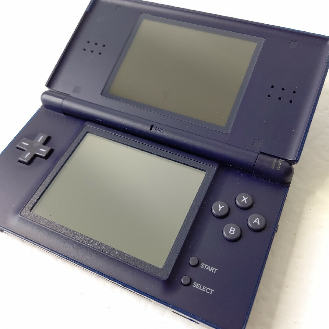 ニンテンドーDS(ニンテンドーDS)のNintendo　ニンテンドーDSlite　エナメルネイビー　画面極美品任天堂 エンタメ/ホビーのゲームソフト/ゲーム機本体(携帯用ゲーム機本体)の商品写真