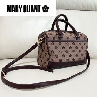 マリークワント(MARY QUANT)のMARY QUANT モノグラムジャガード　ミニボストン　マリークワント(ボストンバッグ)