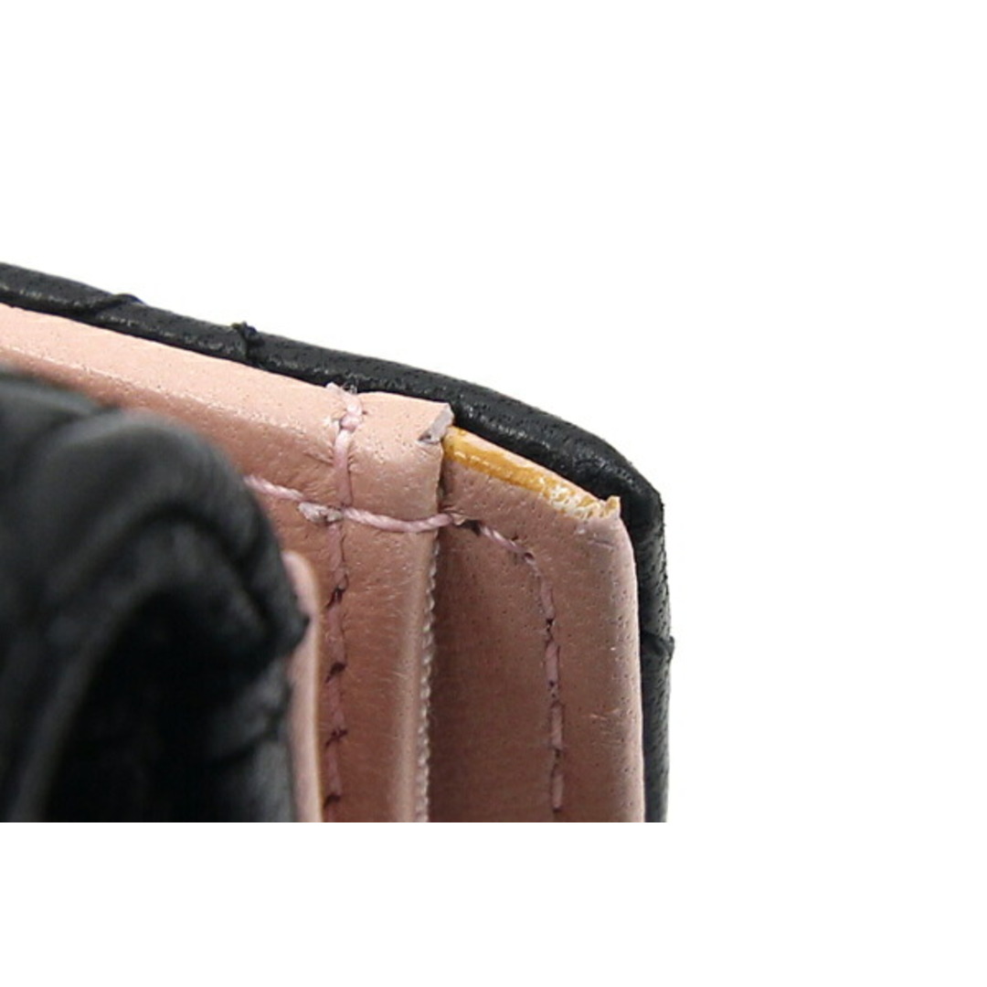CHANEL(シャネル)の シャネル Wホック財布 ブラック レザー 中古 レディースのファッション小物(財布)の商品写真