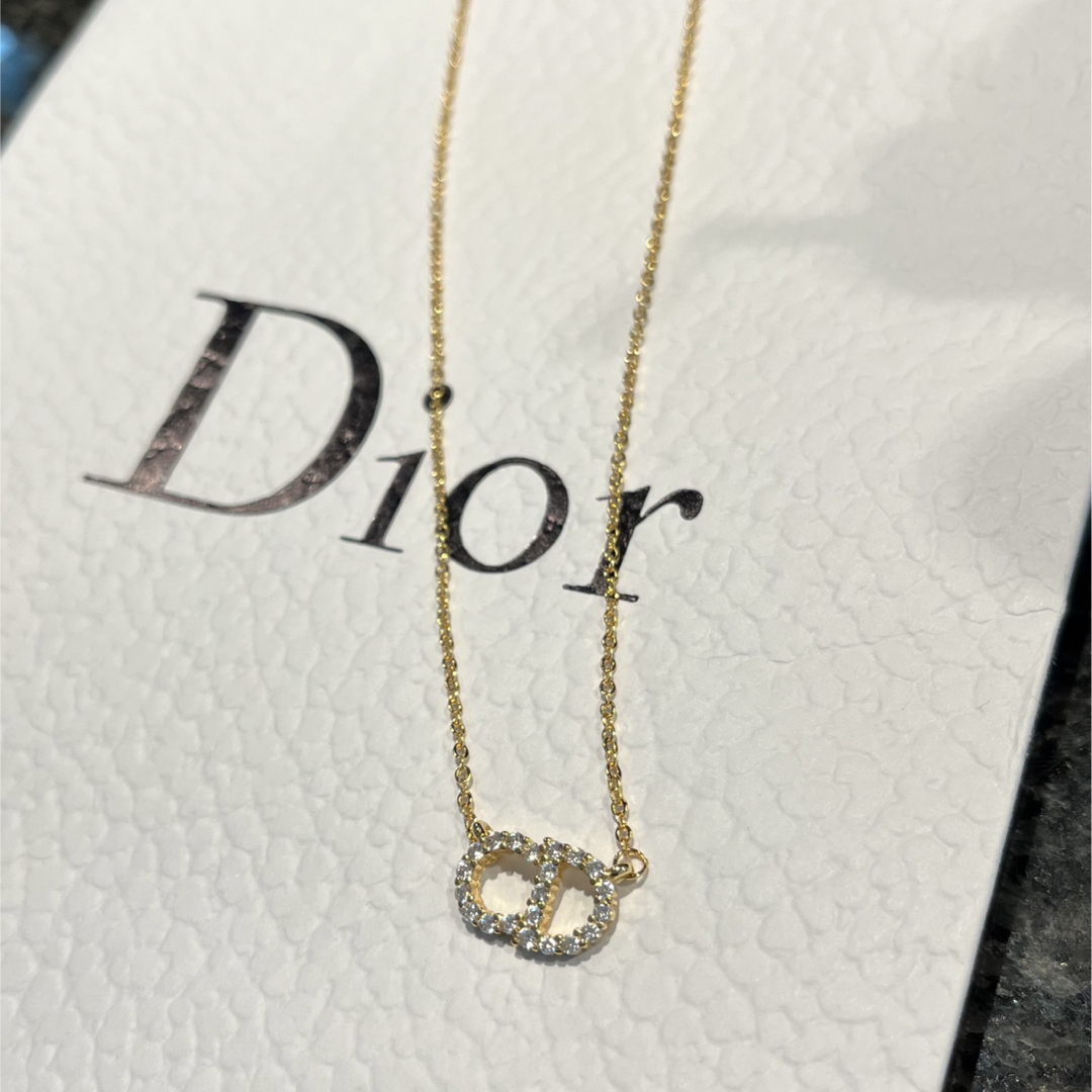 Christian Dior(クリスチャンディオール)の在庫ラスト1♡Christian Dior  CDロゴネックレス　ゴールド レディースのアクセサリー(ネックレス)の商品写真