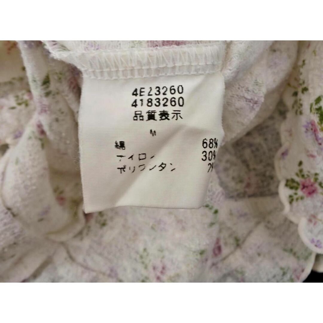 L'EST ROSE(レストローズ)のL'EST ROSE レストローズ 花柄 カットソー sizeM/白 ■◇ レディース レディースのトップス(カットソー(長袖/七分))の商品写真